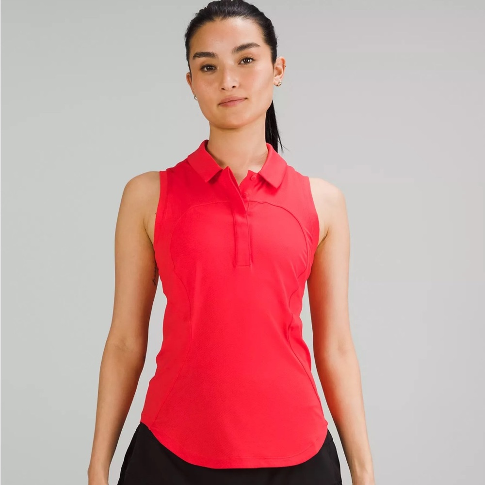 Lululemon swiftly tech sleeveless polo size 14